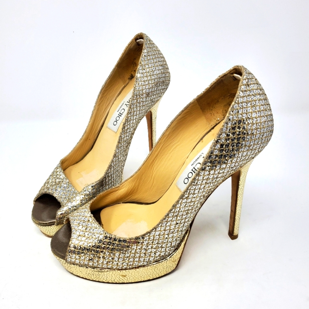Jimmy Choo Champagne Pumps